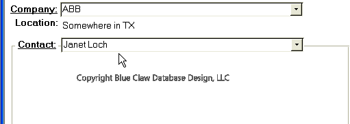 Labels as Links on Access Forms